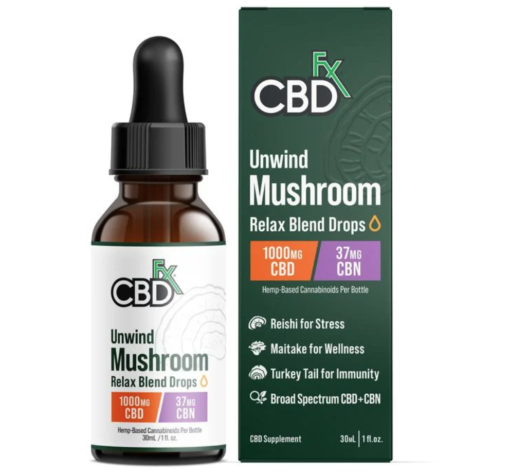 Relax Blend Mushroom Tincture + CBN + CBD